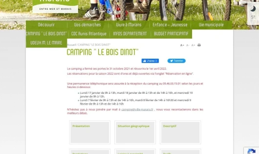 CAMPING DU BOIS DINOT