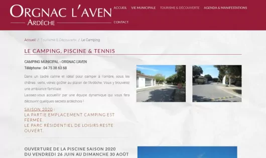 CAMPING MUNICIPAL ORGNAC-L'AVEN